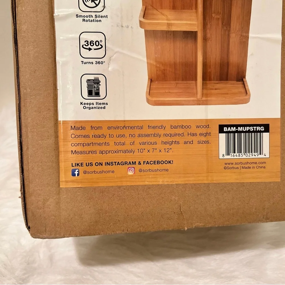 Wooden Bamboo Cosmetics Organizer
